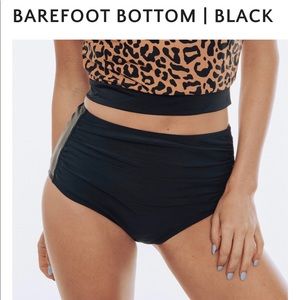 Coral reef swim bottoms barefoot bottom in black